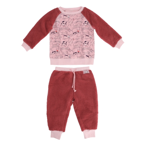 Pijama Infantil de Franela-Coral Fleece T.4