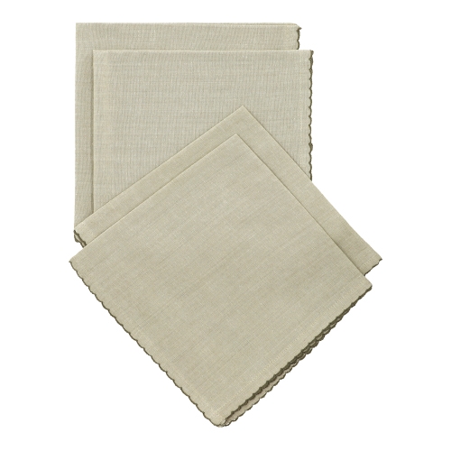 Set de 4 servilletas de algodón 45x45 cm