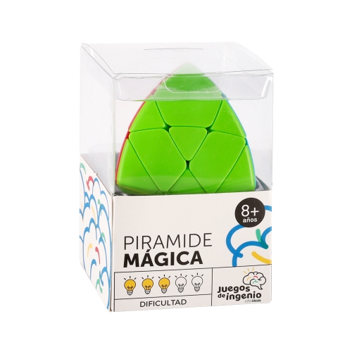 Cubo mágico pirámide 8,5x8,5x13 cm