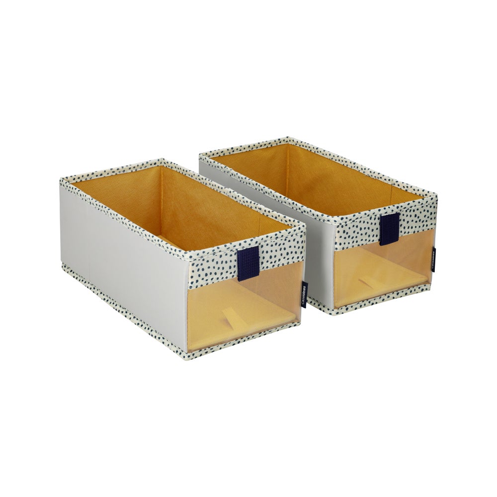Set 2 cajas organizadoras 14x28x11 cm