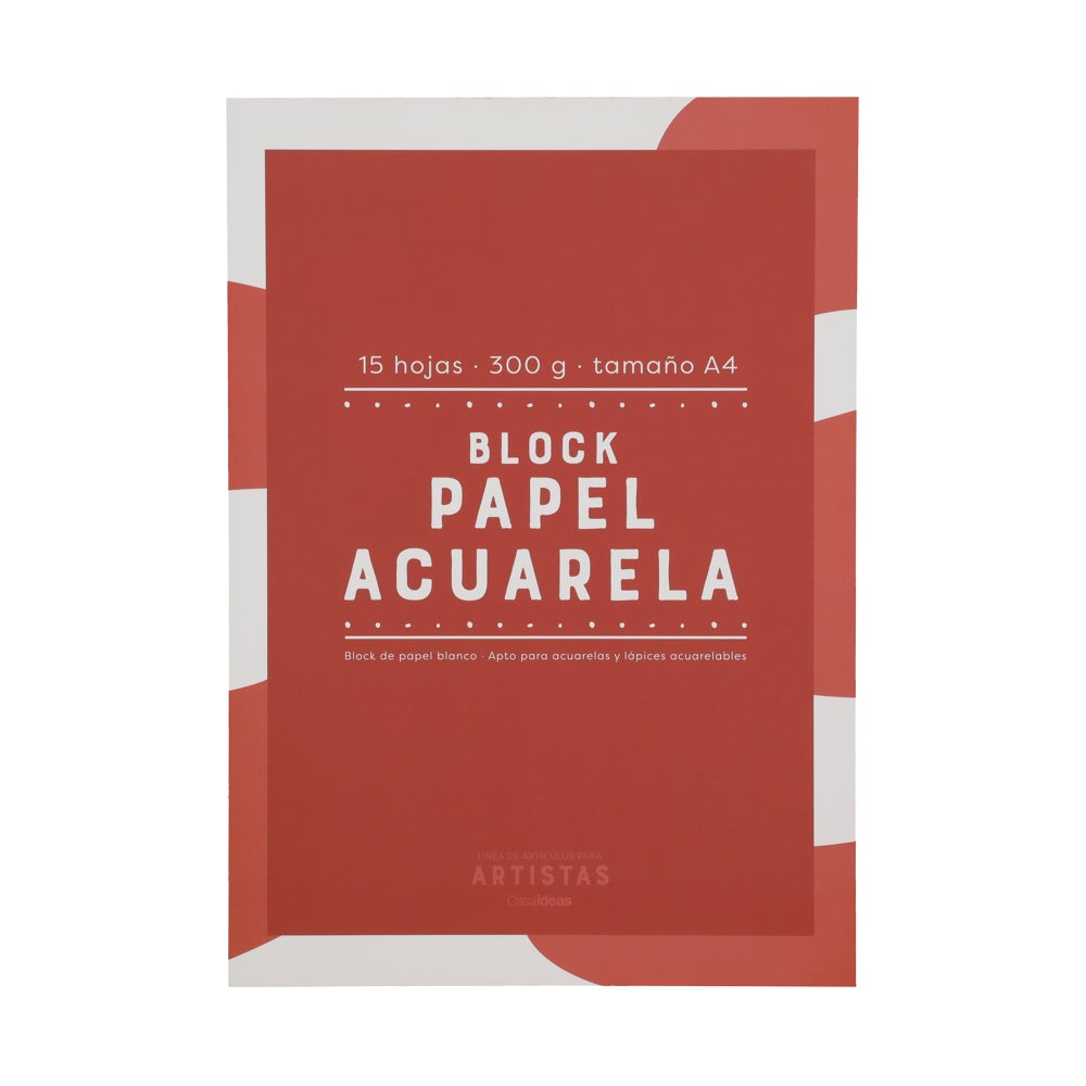 Block Papel para Acuarela A4 21x1x29
