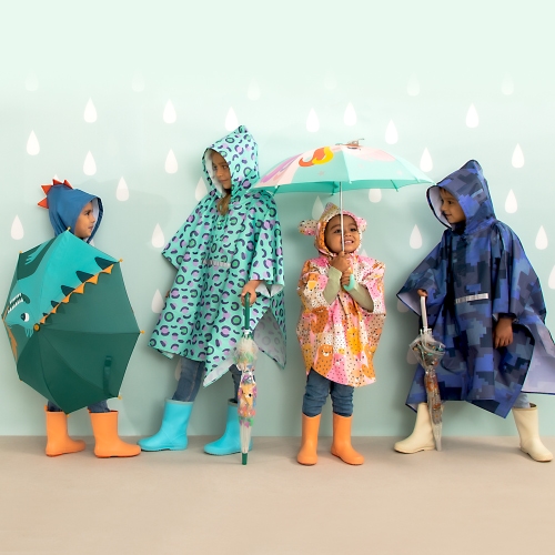 Impermeable infantil tipo poncho talla 3-5