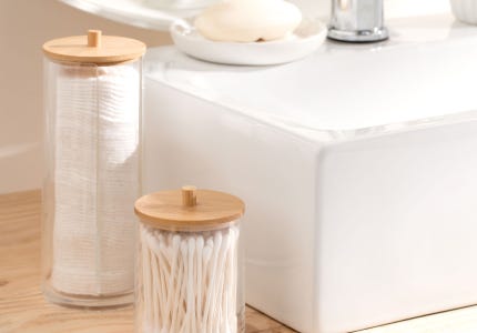Decoración bambú baño