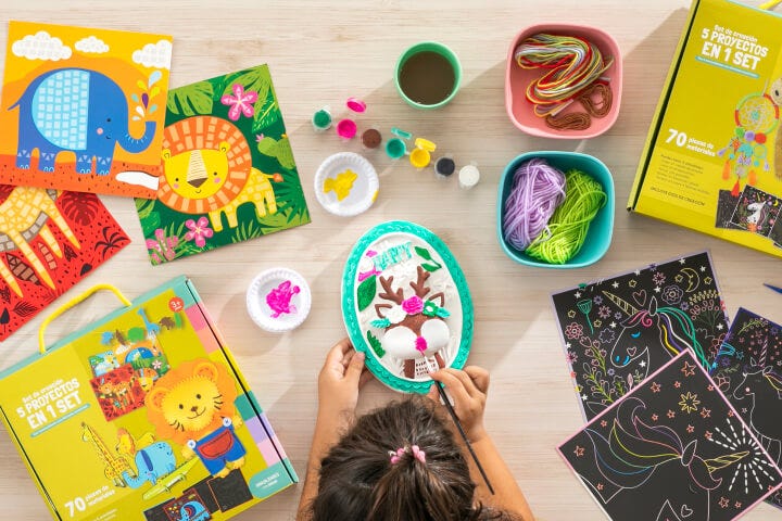 Set de arte y manualidades para niños y niñas